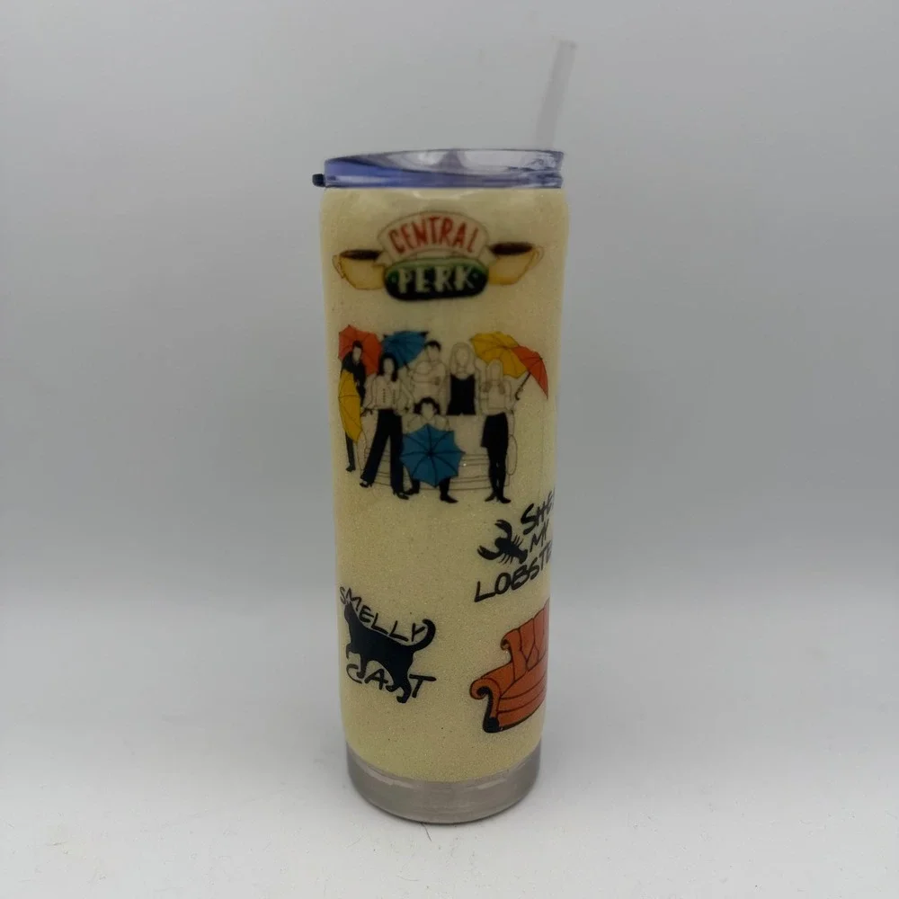 Friends‎ TV Show Custom Glitter Tumbler Maddy Central Perk Pivot 20oz Travel Mug